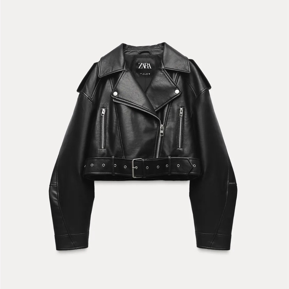 Zara FAUX LEATHER JACKET